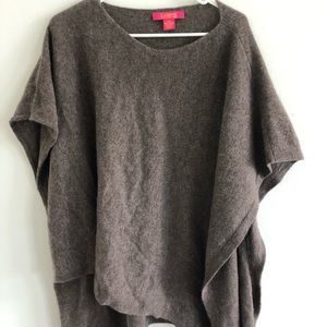 100% cashmere poncho